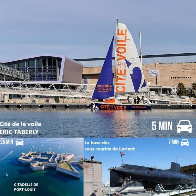 T3 Proche Centre Ville Gare Sncf Plage Avec Parkink Prive Лориан Екстериор снимка