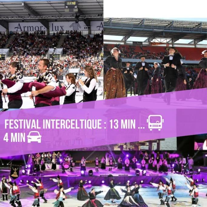 T3 Proche Centre Ville Gare Sncf Plage Avec Parkink Prive Лориан Екстериор снимка
