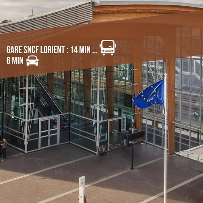 T3 Proche Centre Ville Gare Sncf Plage Avec Parkink Prive Лориан Екстериор снимка